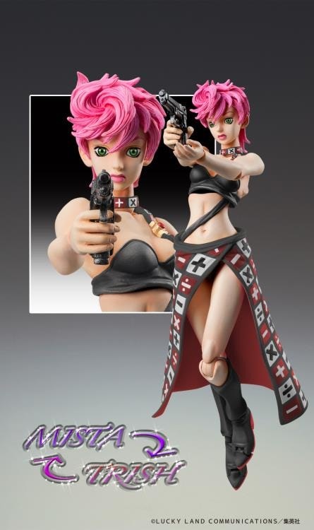 JoJo's Bizarre Adventure: Golden Wind Super Action Statue Trish Una (Black Ver.) Action Figure