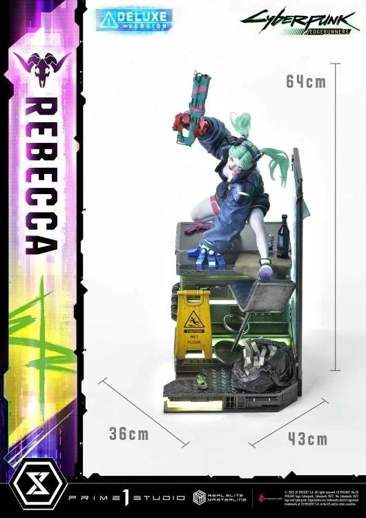 Cyberpunk: Edgerunners Real Elite Masterline Rebecca (Deluxe Ver.) 1/4 Scale Limited Edition Statue (With Bonus)