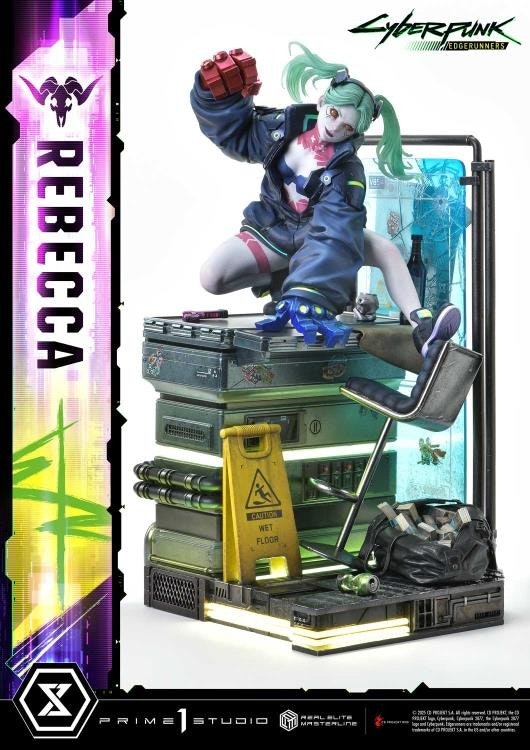 Cyberpunk: Edgerunners Real Elite Masterline Rebecca (Deluxe Ver.) 1/4 Scale Limited Edition Statue (With Bonus)