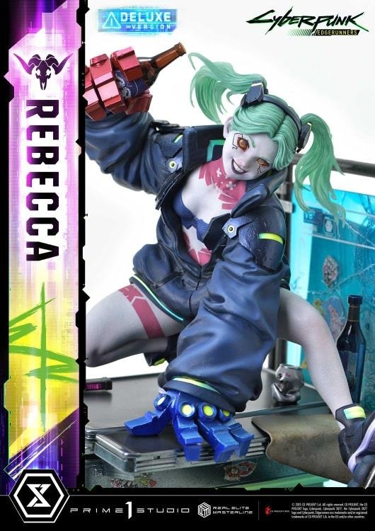 Cyberpunk: Edgerunners Real Elite Masterline Rebecca (Deluxe Ver.) 1/4 Scale Limited Edition Statue (With Bonus)