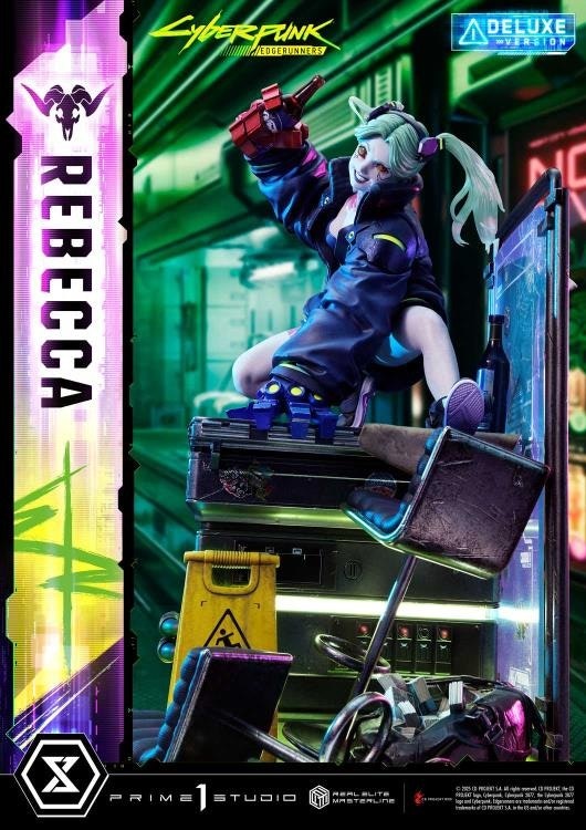Cyberpunk: Edgerunners Real Elite Masterline Rebecca (Deluxe Ver.) 1/4 Scale Limited Edition Statue (With Bonus)