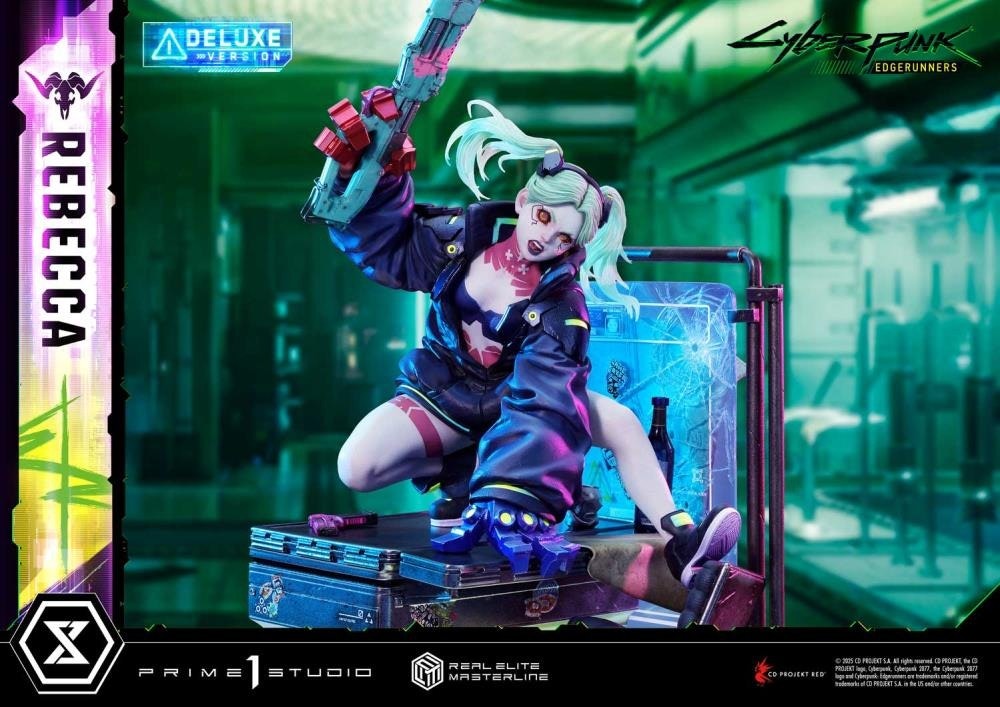 Cyberpunk: Edgerunners Real Elite Masterline Rebecca (Deluxe Ver.) 1/4 Scale Limited Edition Statue (With Bonus)