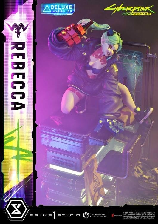 Cyberpunk: Edgerunners Real Elite Masterline Rebecca (Deluxe Ver.) 1/4 Scale Limited Edition Statue (With Bonus)
