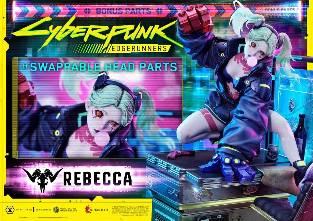 Cyberpunk: Edgerunners Real Elite Masterline Rebecca (Deluxe Ver.) 1/4 Scale Limited Edition Statue (With Bonus)