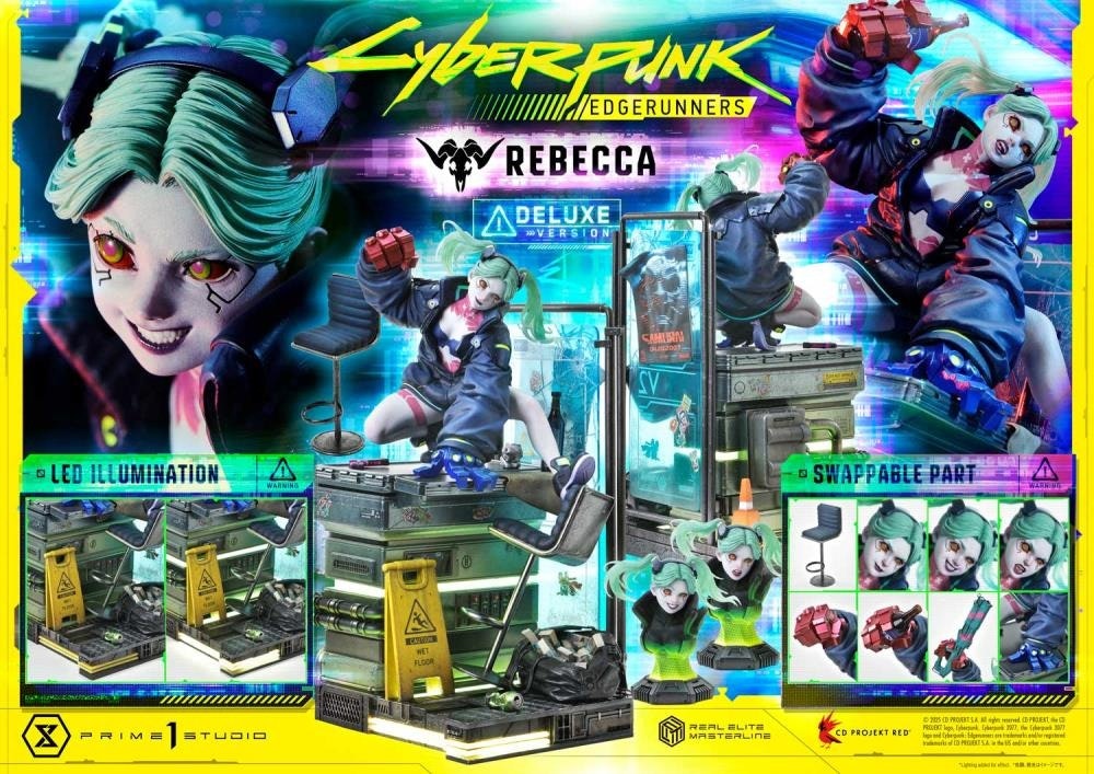 Cyberpunk: Edgerunners Real Elite Masterline Rebecca (Deluxe Ver.) 1/4 Scale Limited Edition Statue (With Bonus)
