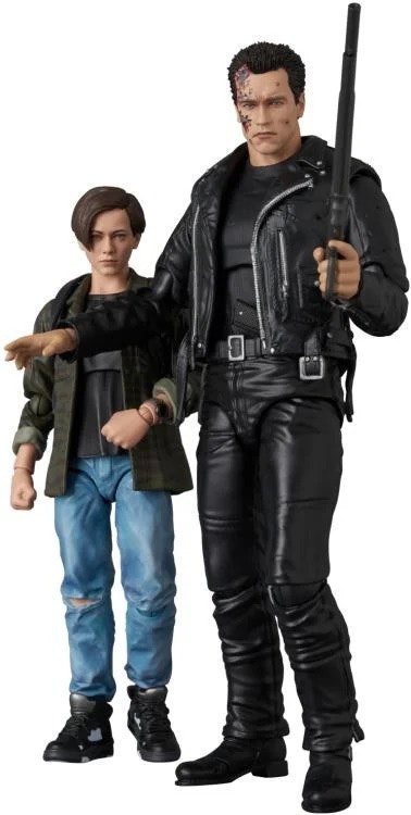 Terminator 2: Judgement Day MAFEX No.280 T-800 (T2 Ver.) and John Connor Action Figure Two-Pack