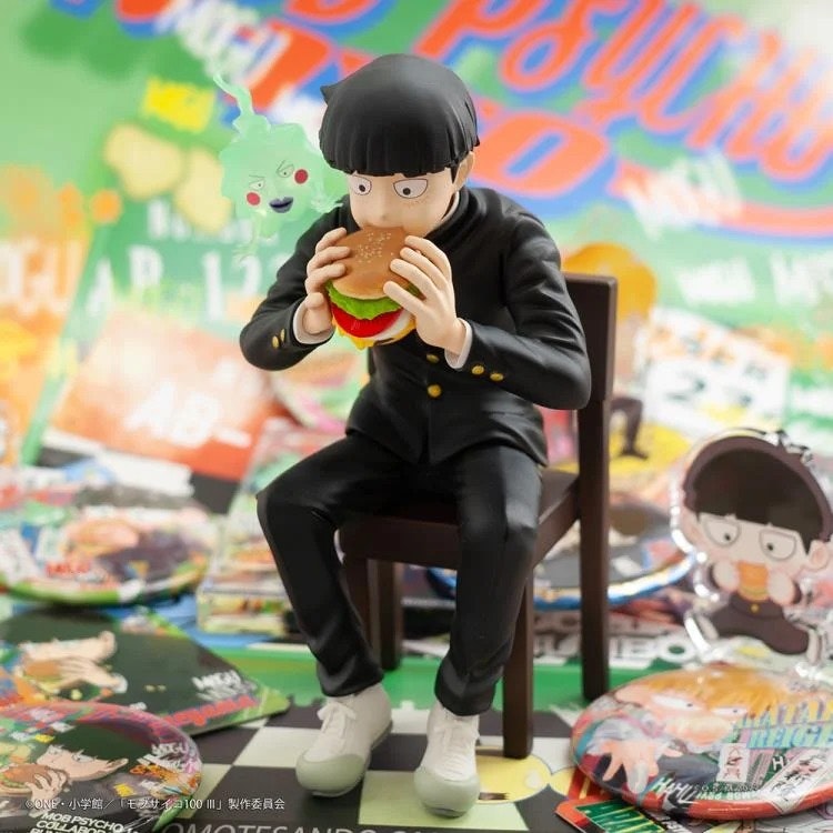 Mob Psycho 100 x Bunbougu Cafe 2022 Shigeo Kageyama & Ekubo Figure