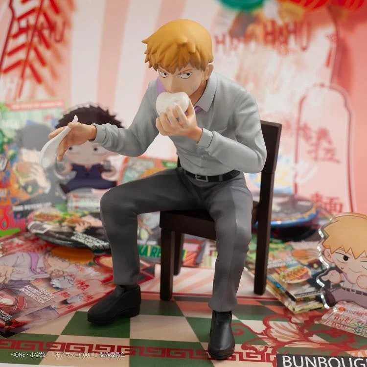 Mob Psycho 100 x Bunbougu Cafe 2022 Arataka Reigen Figure