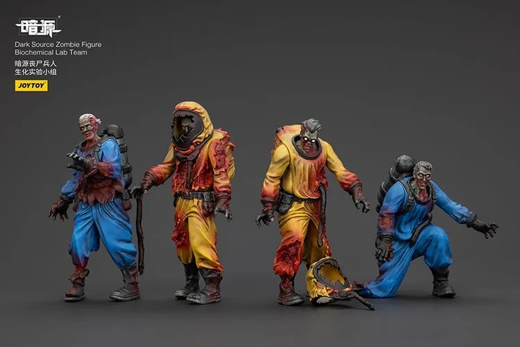 Dark Source Zombie Biochemical Lab Team 1/25 Scale Figure Set