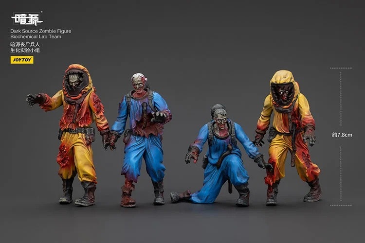 Dark Source Zombie Biochemical Lab Team 1/25 Scale Figure Set