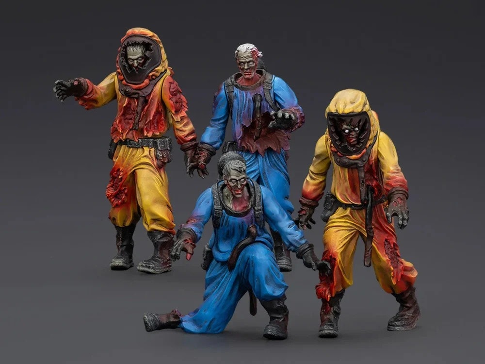 Dark Source Zombie Biochemical Lab Team 1/25 Scale Figure Set
