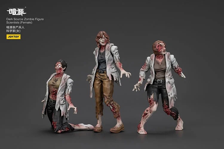 Dark Source Zombie Scientists (Female) 1/25 Scale Figure Set