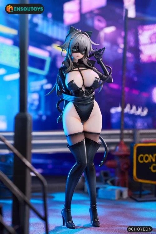 CHOYEON Illustration Cat Girl Happy-chan (Different Color Ver.) 1/6 Scale Figure