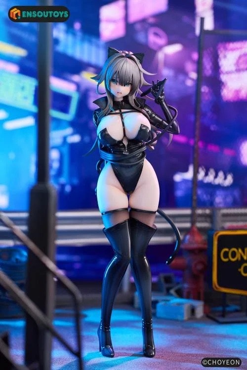CHOYEON Illustration Cat Girl Happy-chan (Different Color Ver.) 1/6 Scale Figure
