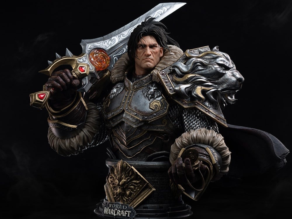World of Warcraft Varian Wrynn 1/3 Scale Bust
