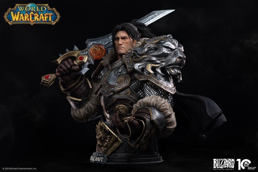 World of Warcraft Varian Wrynn 1/3 Scale Bust