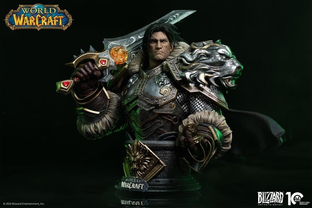 World of Warcraft Varian Wrynn 1/3 Scale Bust