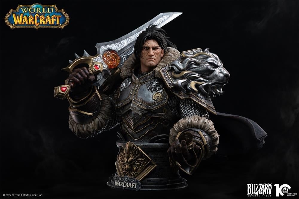 World of Warcraft Varian Wrynn 1/3 Scale Bust