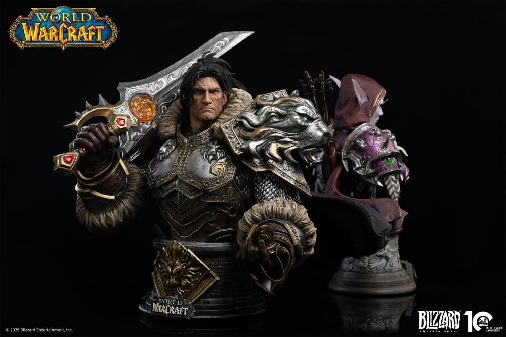 World of Warcraft Varian Wrynn 1/3 Scale Bust