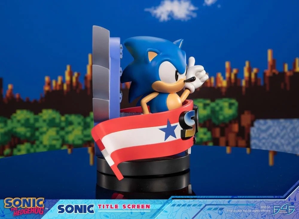 Sonic The Hedgehog Sonic Title Screen Limited Edition Statue
