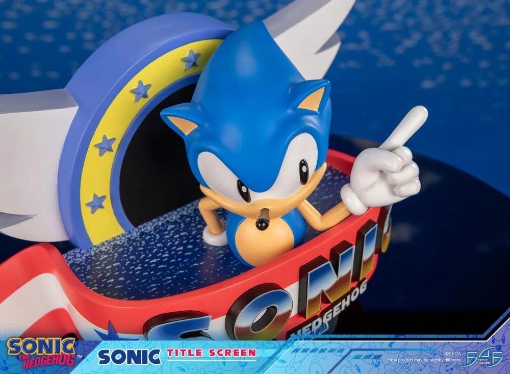 Sonic The Hedgehog Sonic Title Screen Limited Edition Statue