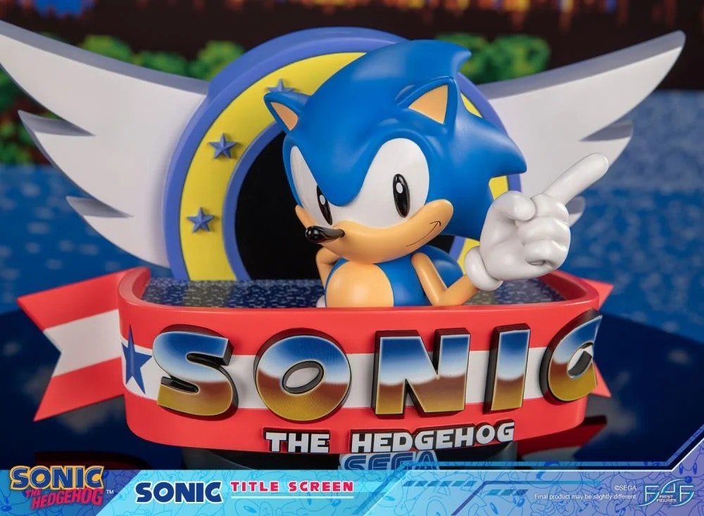Sonic The Hedgehog Sonic Title Screen Limited Edition Statue