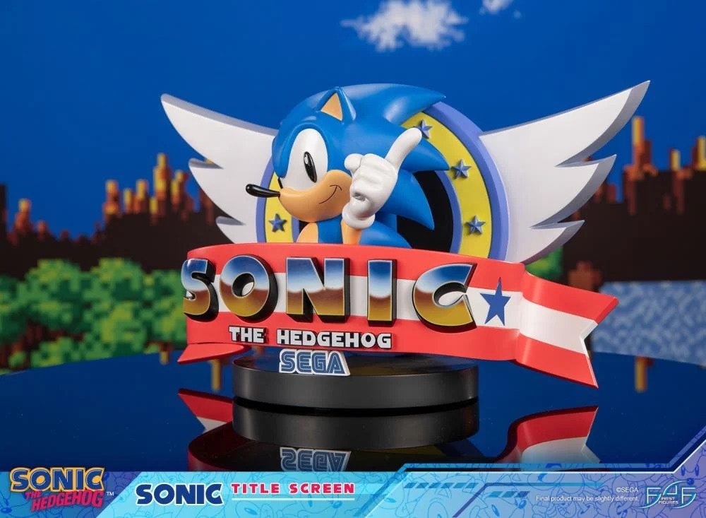 Sonic The Hedgehog Sonic Title Screen Limited Edition Statue