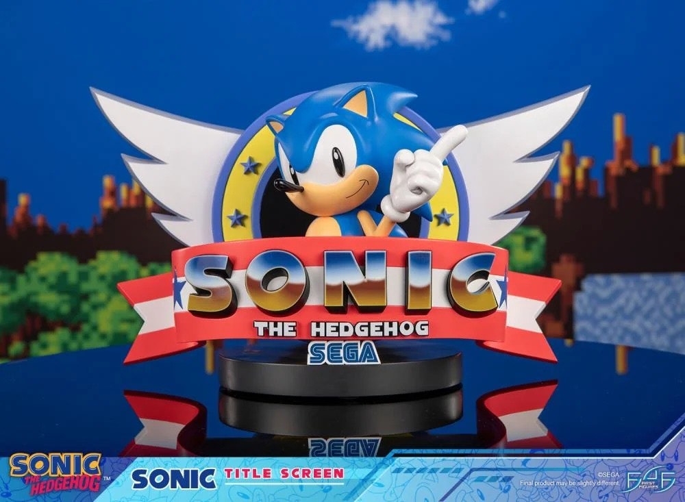 Sonic The Hedgehog Sonic Title Screen Limited Edition Statue