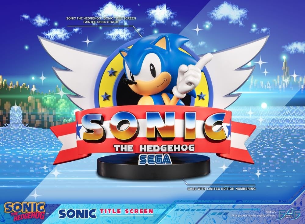 Sonic The Hedgehog Sonic Title Screen Limited Edition Statue
