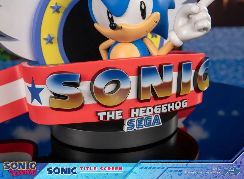 Sonic The Hedgehog Sonic Title Screen Limited Edition Statue