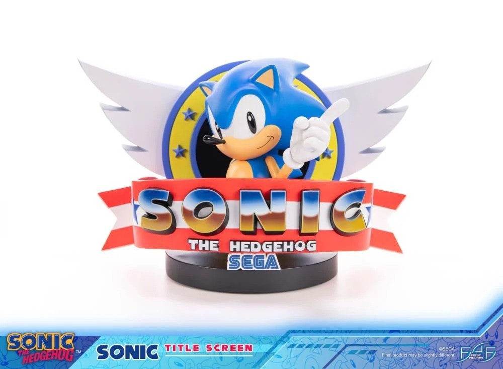 Sonic The Hedgehog Sonic Title Screen Limited Edition Statue