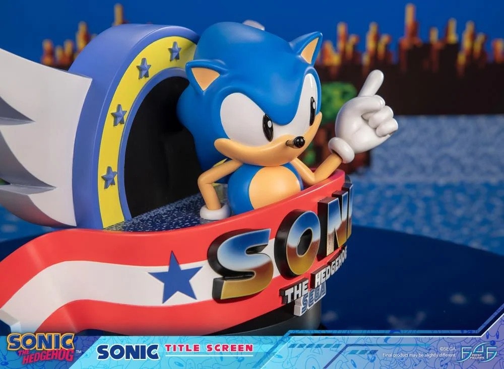 Sonic The Hedgehog Sonic Title Screen Limited Edition Statue