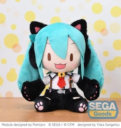 Vocaloid Fuwa Petit Hatsune Miku (Kitty Cat) Large Plush