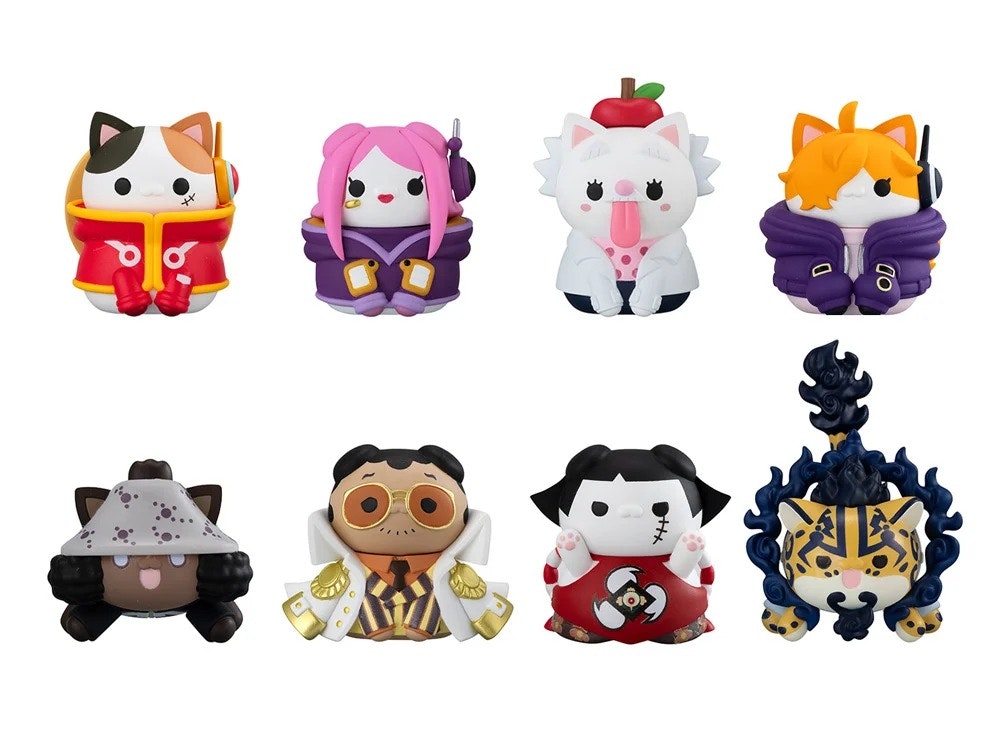 One Piece Mega Cat Project Nyan Piece Nyan! Egghead Version Box of 8 Random Figures