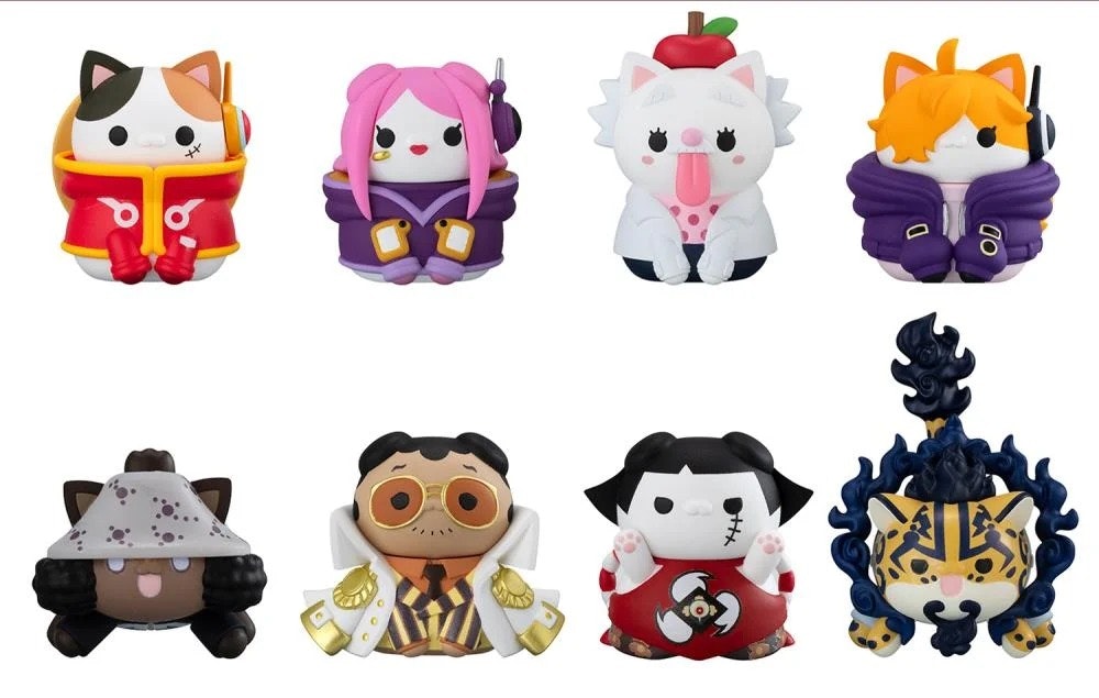 One Piece Mega Cat Project Nyan Piece Nyan! Egghead Version Box of 8 Random Figures