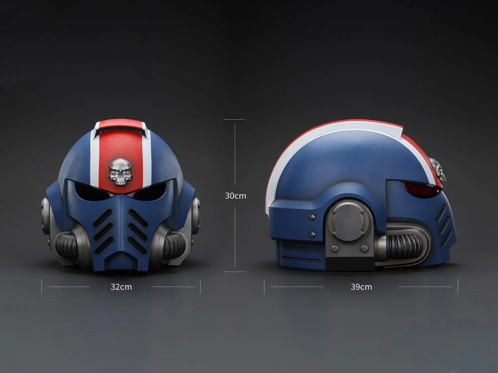 Warhammer 40,000: Space Marine 2 Ultramarines Lieutenant Titus' MKX Wearable Helmet Replica