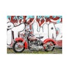 Harley Davidson väggmålning