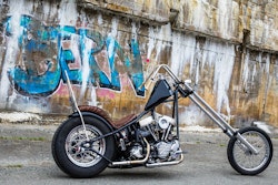 Svart Harley Chopper