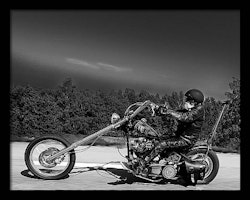 Köp fotografi - Harley Davidson Chopper - 1st såld