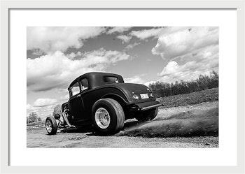 Biltavla - Fotografi - Hot Rod grus