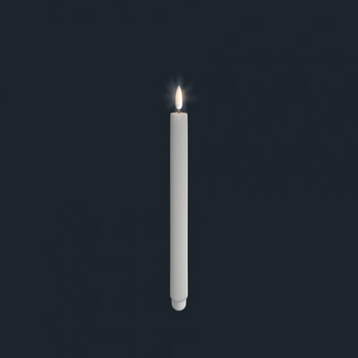 Unikt batteriljus från Uyuni 2,3*20 cm vit