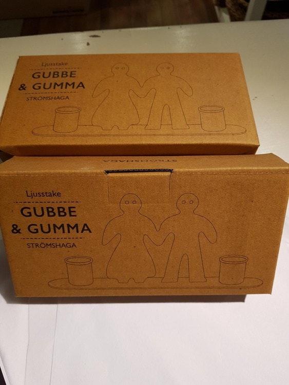 Ljusstake Gubbe & Gumma