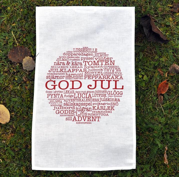 Handduk "God Jul" Mellow Design