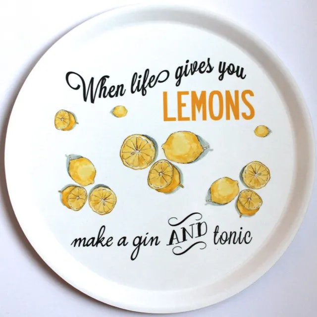 Bricka citroner och gin från Citronnelles