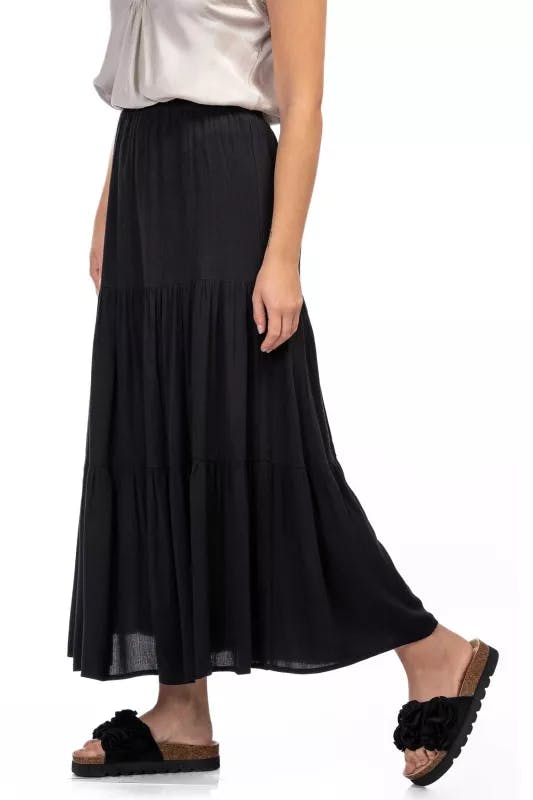 Capri Collection Aisha svart crepe kjol