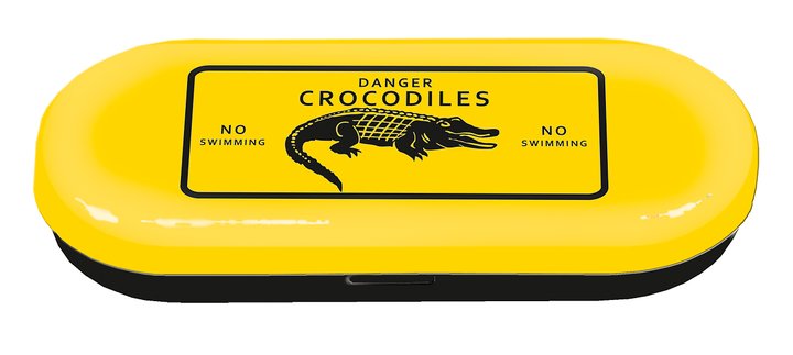 Glasögonfodral, Krokodil