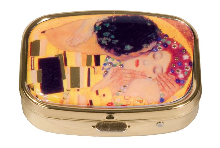 Pillerask med spegel, Kyssen, Gustav Klimt