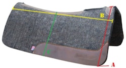 Filtpad anatomisk  "Arena Master"  SHORT ljus beige