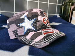 USA Star pink camo keps