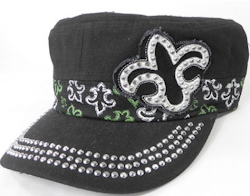 "Fleur de Lis" keps svart